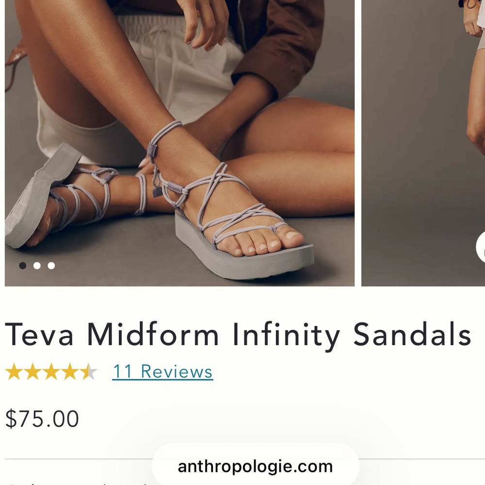Tan Teva Infinity Sandals
